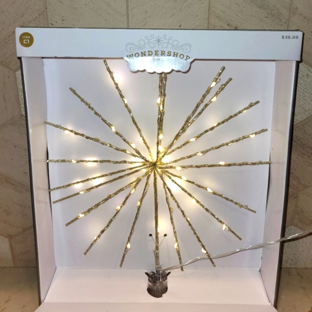 Wondershop Twinkling LED Lighted Tree Topper